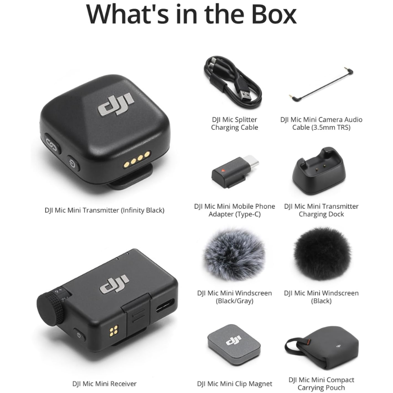 DJI Mic Mini 2-Person Wireless Mic System (2.4 GHz) image 2