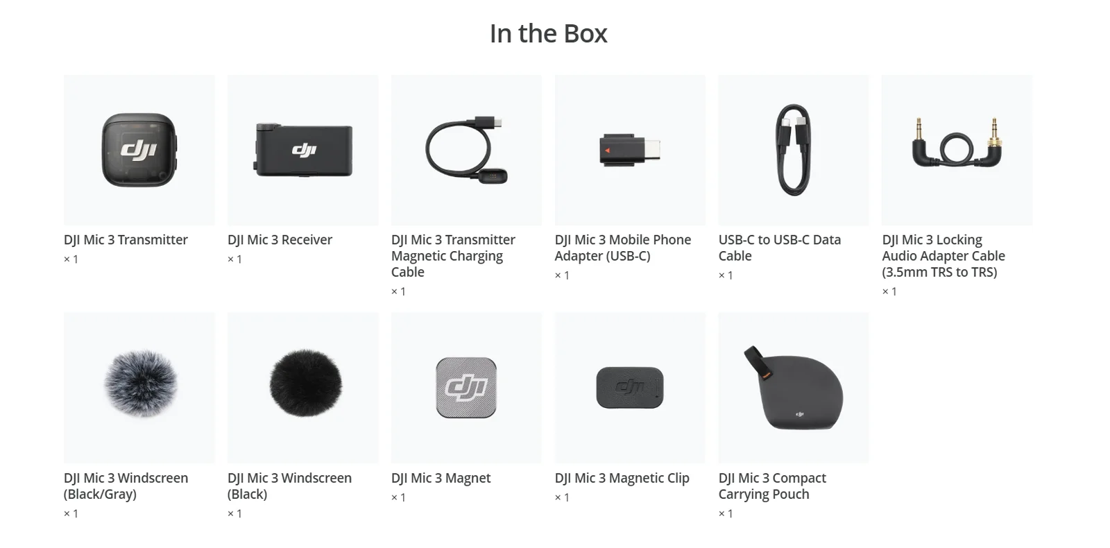 DJI Mic 3 (1 TX + 1 RX) - in the box 1