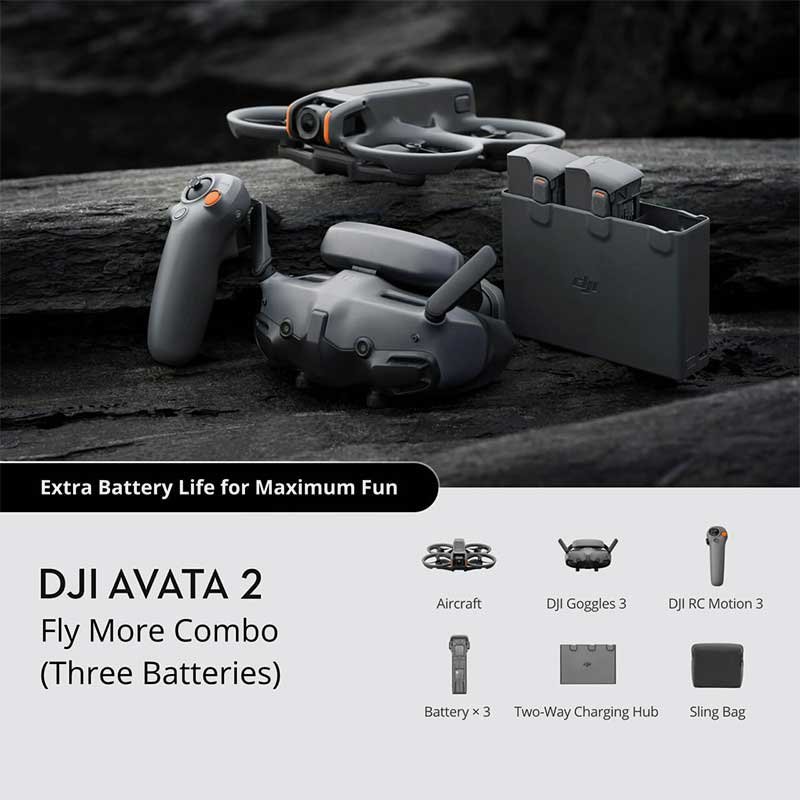 DJI Avata 2 Fly More ComboThree Batteries 7