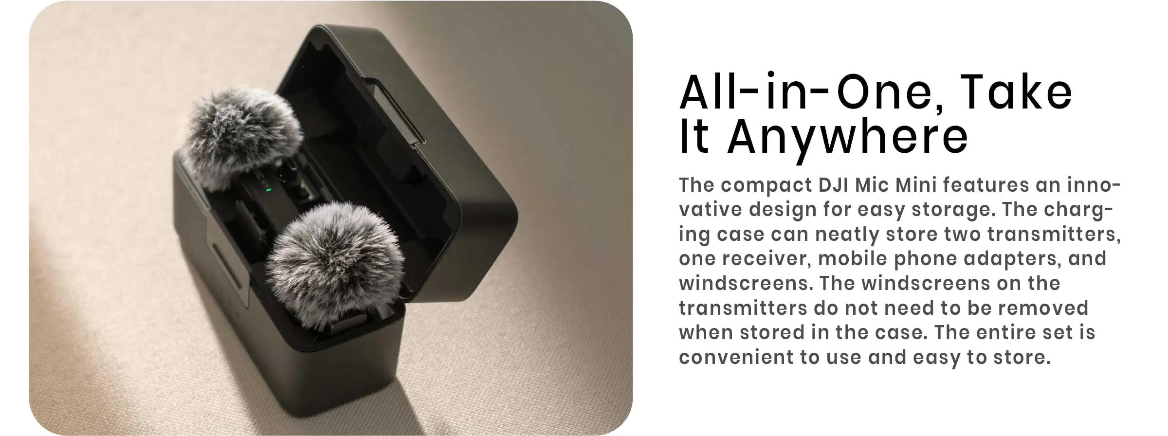 DJI Mic Mini – Compact Wireless Microphone for Crisp Audio