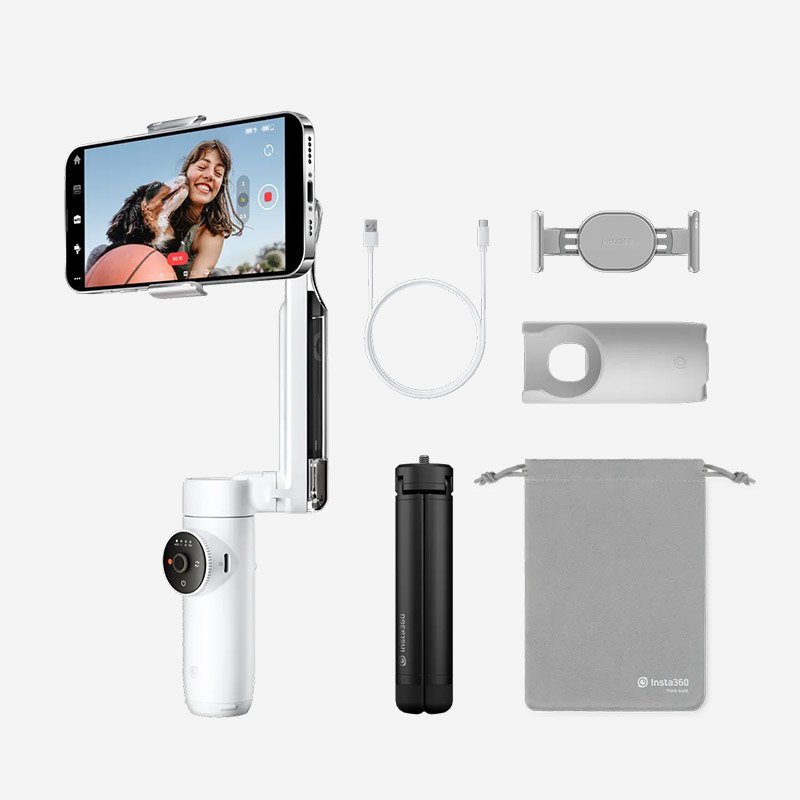 Insta360 Flow All Purpose Tripod Bundle Gimbal Summit White 6