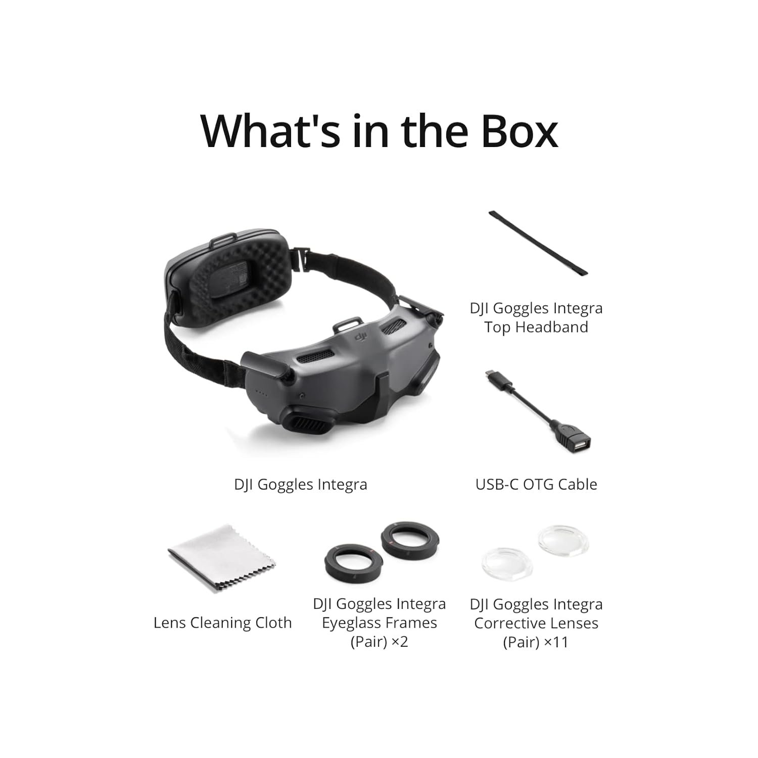 in the box of DJI Goggles Integra