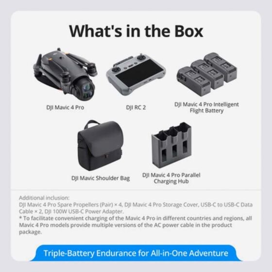 DJI Mavic 4 Pro Fly More Combo With RC 2 - djidronestore.in