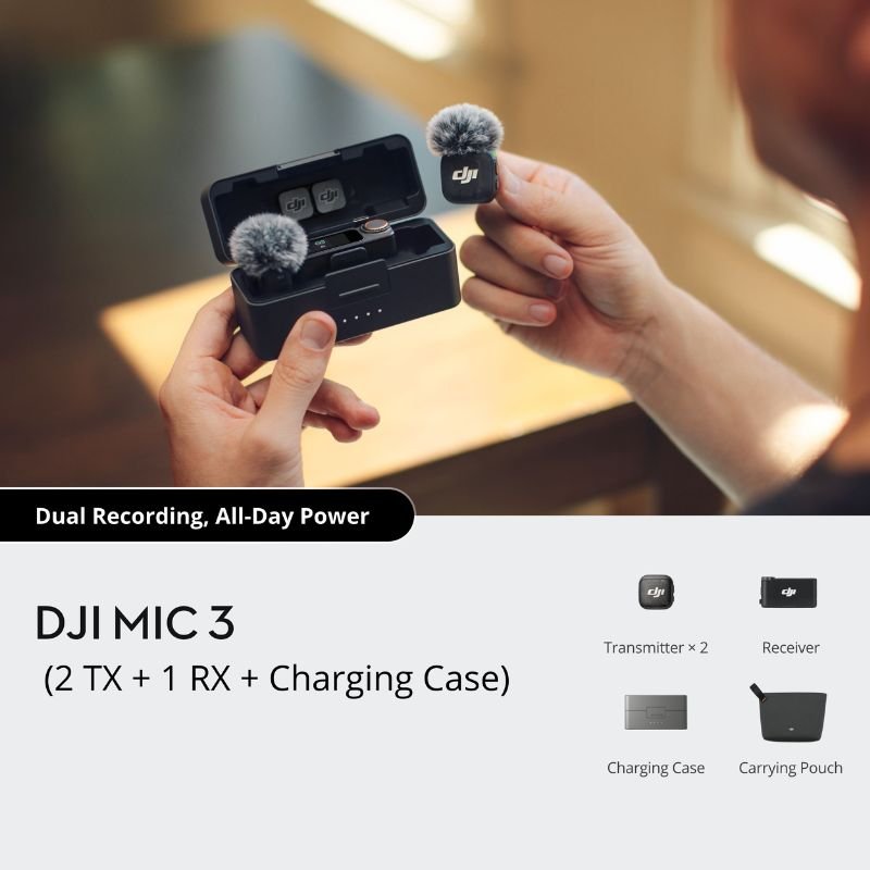 DJI Mic 3 2 TX 1 RX Charging Case 2